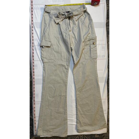 F.U.L. Beige Wide Leg Cargo Pants Size M - Picture 4 of 7
